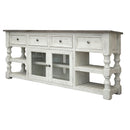International Furniture Direct Stone TV Stand with Cable Management IFD4691STD80 IMAGE 1