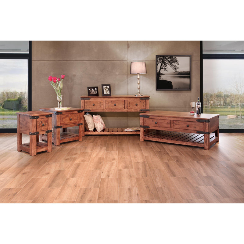 International Furniture Direct Parota II Chairside Table IFD867CST IMAGE 2