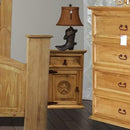 PFC Furniture Industries Mansion Honey 1-Drawer Nightstand Mansion Honey Star Nightstand IMAGE 1