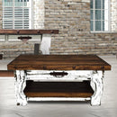 PFC Furniture Industries Antique White Coffee Table MO-CEN9 IMAGE 1