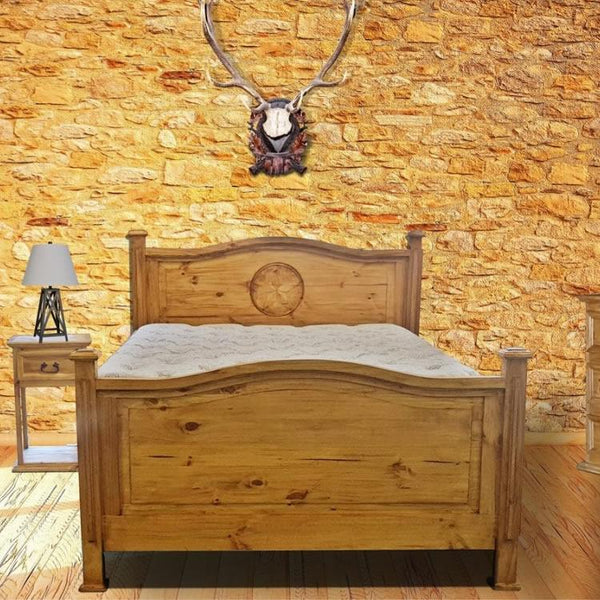 PFC Furniture Industries Honey Promo King Poster Bed Honey Promo King Bed with Star IMAGE 1