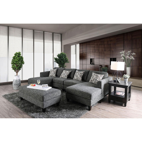 Furniture of America Lowry Fabric 4 pc Sectional CM6363-SET IMAGE 1
