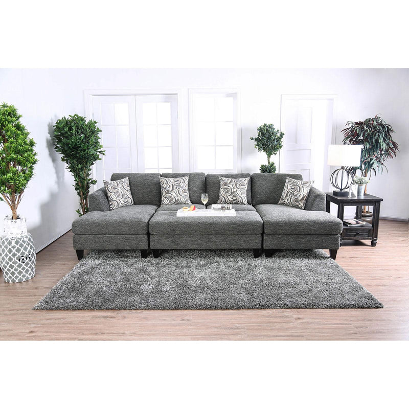Furniture of America Lowry Fabric 4 pc Sectional CM6363-SET IMAGE 4