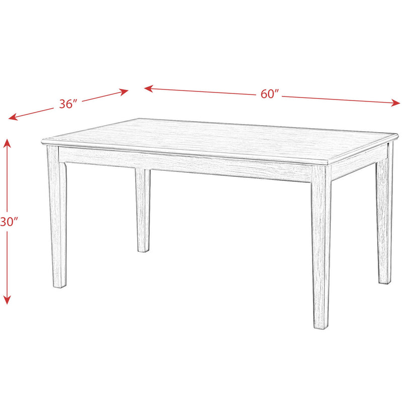 Elements International South Paw Dining Table DSO100DT IMAGE 5