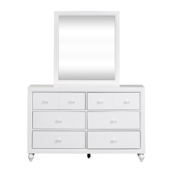  Liberty Furniture Industries Inc. Cottage View 6-Drawer Kids Dresser with Mirror 523-YBR-DM IMAGE 1