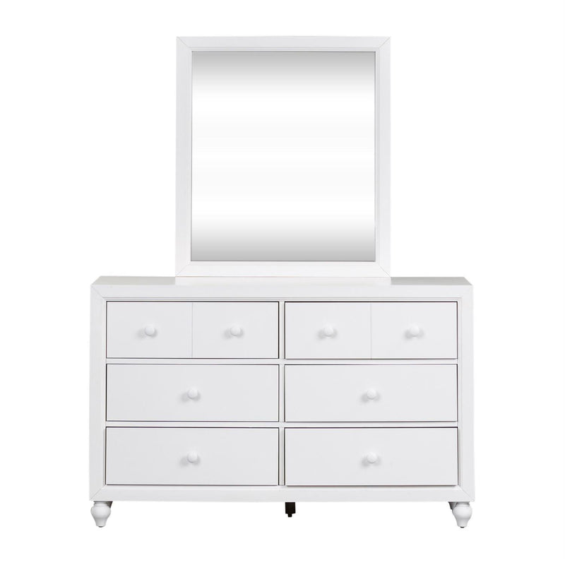  Liberty Furniture Industries Inc. Cottage View 6-Drawer Kids Dresser with Mirror 523-YBR-DM IMAGE 1