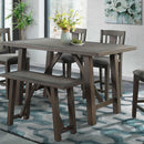 Elements International Cash Counter Height Dining Table with Trestle Base DCS100CT IMAGE 1