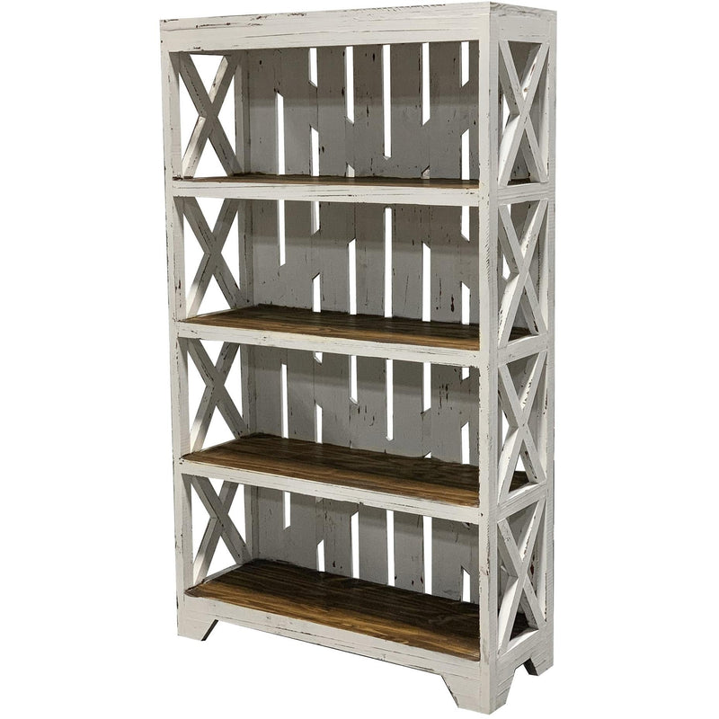 PFC Furniture Industries Bookcases 4-Shelf Lib-150 Bookcase - White IMAGE 1