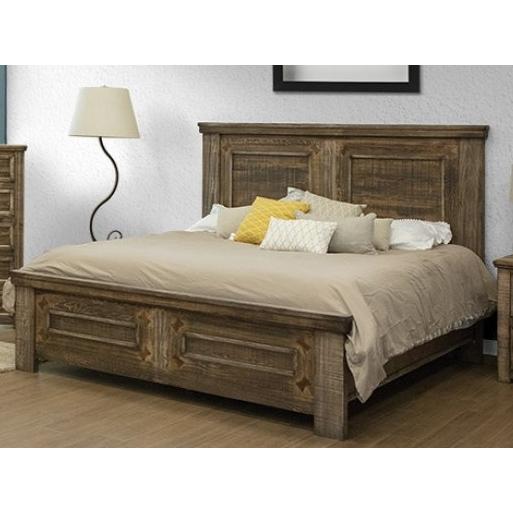 International Furniture Direct Montana King Panel Bed IFD1141HBDEK/IFD1141PLTEK IMAGE 1