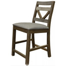 International Furniture Direct Loft Brown Counter Height Stool IFD6551BST24 IMAGE 1