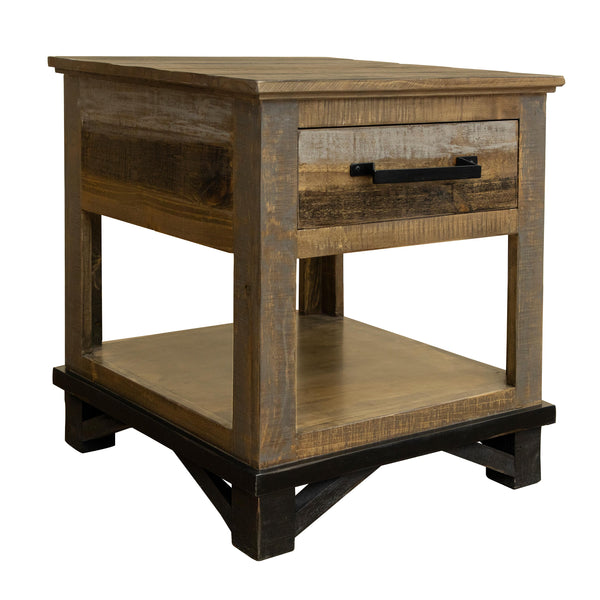 International Furniture Direct Loft Brown End Table IFD6441END IMAGE 1