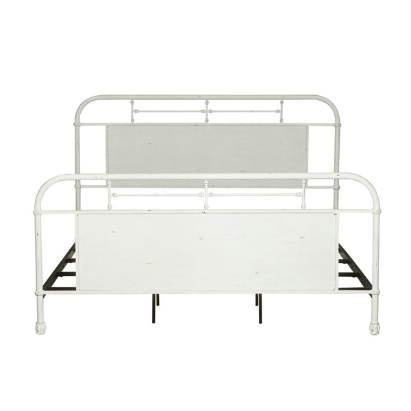  Liberty Furniture Industries Inc. Vintage 179-BR15HFR-AW King Metal Bed - Antique White IMAGE 1
