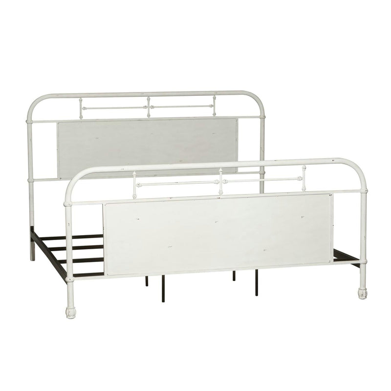  Liberty Furniture Industries Inc. Vintage 179-BR15HFR-AW King Metal Bed - Antique White IMAGE 2
