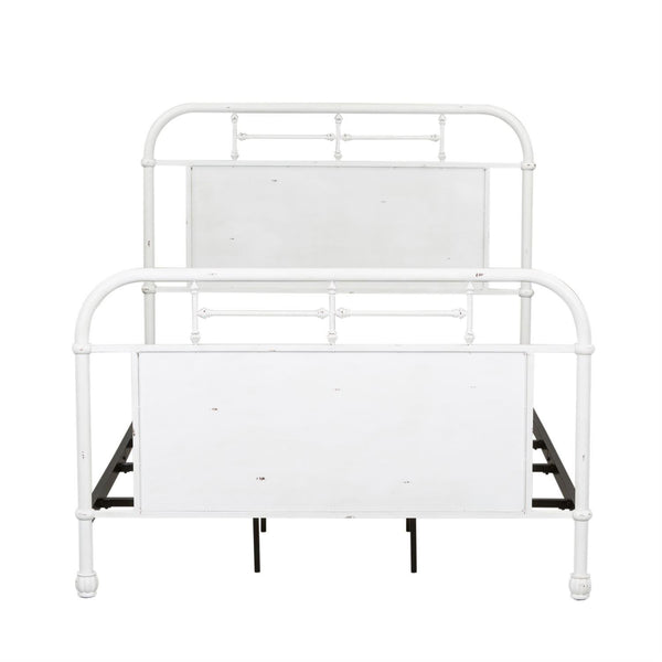  Liberty Furniture Industries Inc. Vintage 179-BR17HFR-AW Full Metal Bed - Antique White IMAGE 1