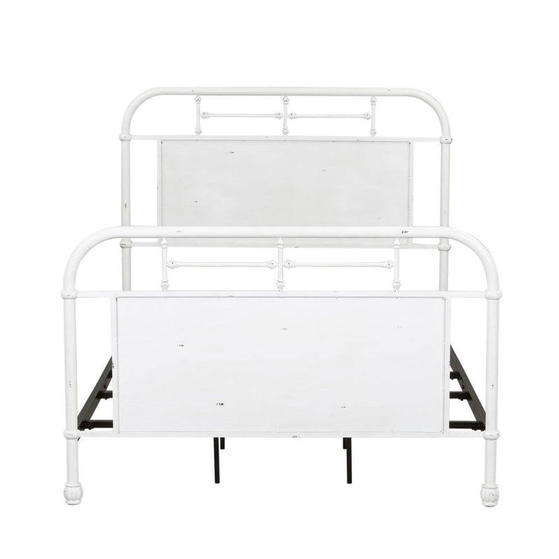  Liberty Furniture Industries Inc. Vintage 179-BR17HFR-AW Full Metal Bed - Antique White IMAGE 1