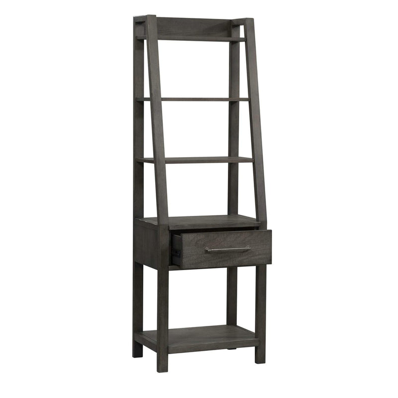  Liberty Furniture Industries Inc. Modern Farmhouse 406-HO201 Leaning Bookcase IMAGE 3