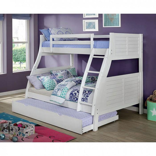 Furniture of America Kids Beds Bunk Bed CM-BK963WH-BED IMAGE 1