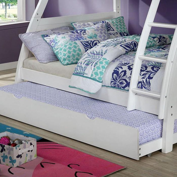 Furniture of America Kids Beds Trundle Bed CM-BK963WH-TR IMAGE 1
