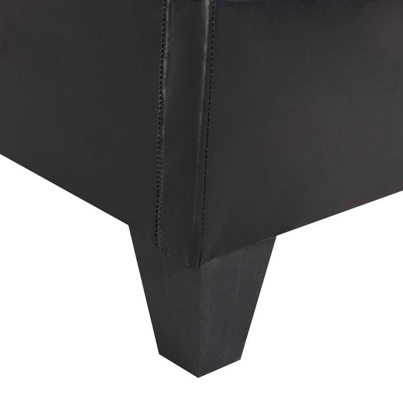 Elements International Abby Twin Upholstered Platform Bed UBB102TBBO IMAGE 7