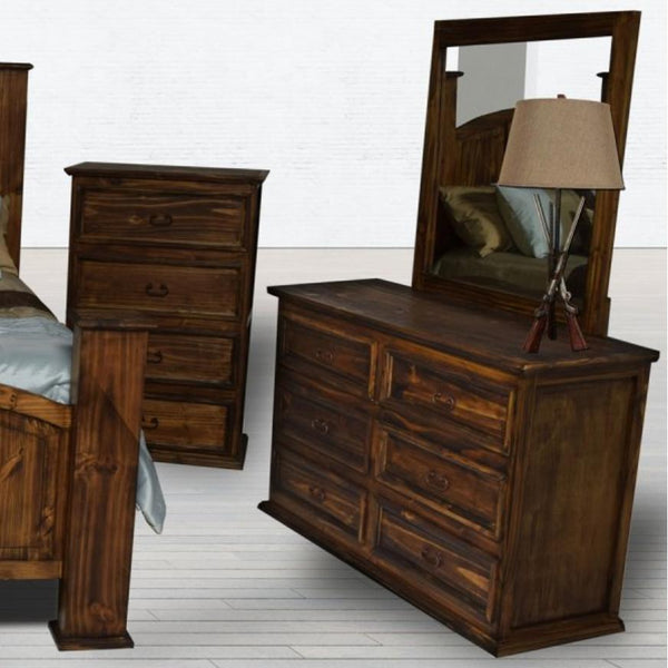 PFC Furniture Industries Mansion Antique 6-Drawer Dresser Mansion Antique Dresser - Plain IMAGE 1