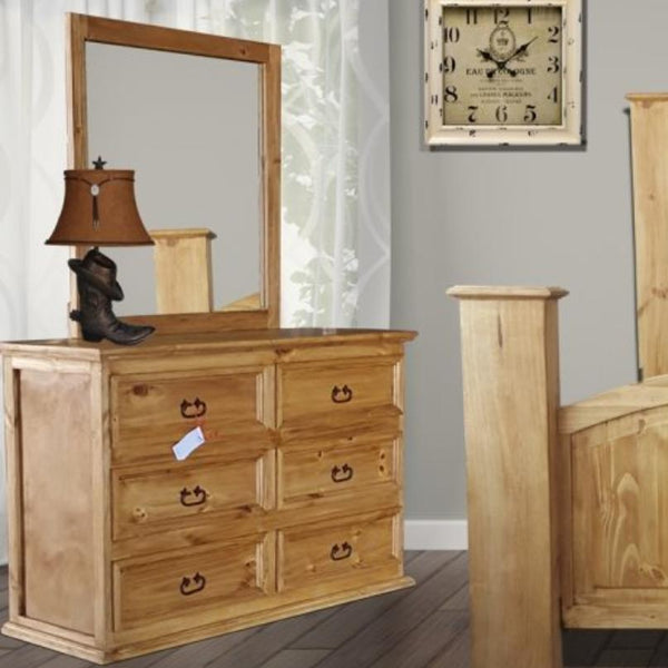 PFC Furniture Industries Mansion Honey 6-Drawer Dresser Mansion Honey Dresser IMAGE 1