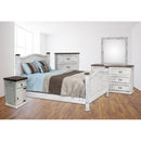 PFC Furniture Industries White Rustic Queen Poster Bed White Rustic Queen Poster Bed IMAGE 2