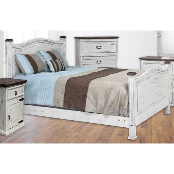 PFC Furniture Industries White Rustic Full Poster Bed White Rustic Full Poster Bed IMAGE 1