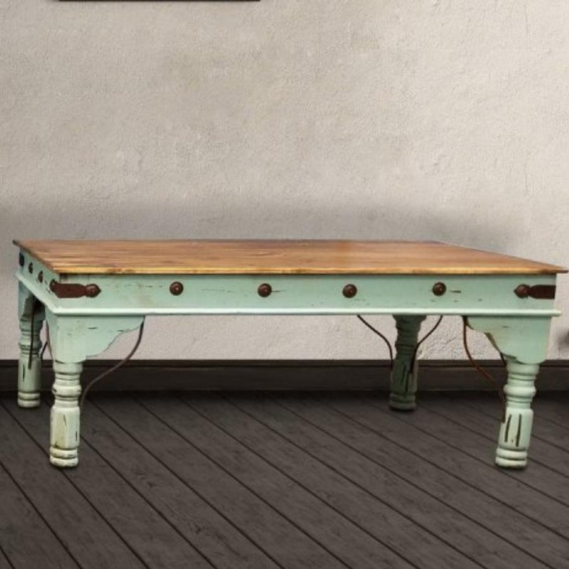 PFC Furniture Industries Turquoise Indian Coffee Table MT3-CEN3 IMAGE 1