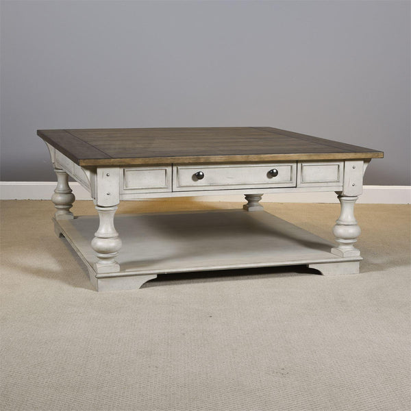  Liberty Furniture Industries Inc. Morgan Creek 498-OT1012 Drawer Square Cocktail Table IMAGE 1