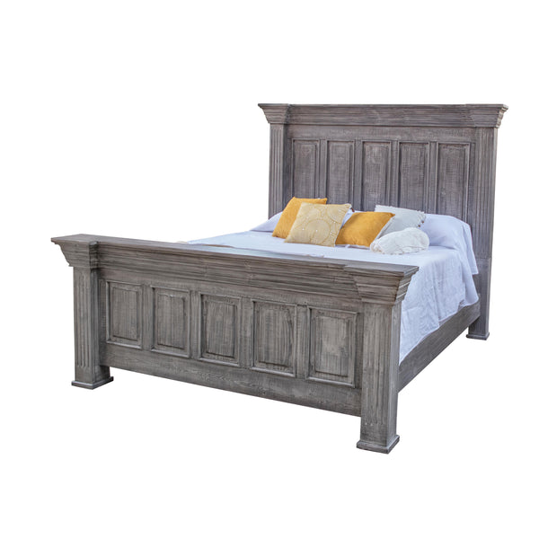 International Furniture Direct Terra Grey California King Panel Bed IFD1041HBDEK/IFD1041FTBEK/IFD1041RLSCK IMAGE 1