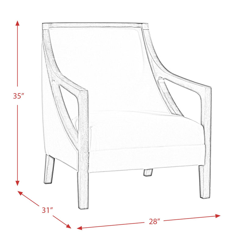 Elements International Hopkins Stationary Fabric Accent Chair UHK526102E IMAGE 11