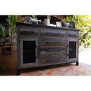 International Furniture Direct Antique Gray Buffet IFD9771BFF IMAGE 2