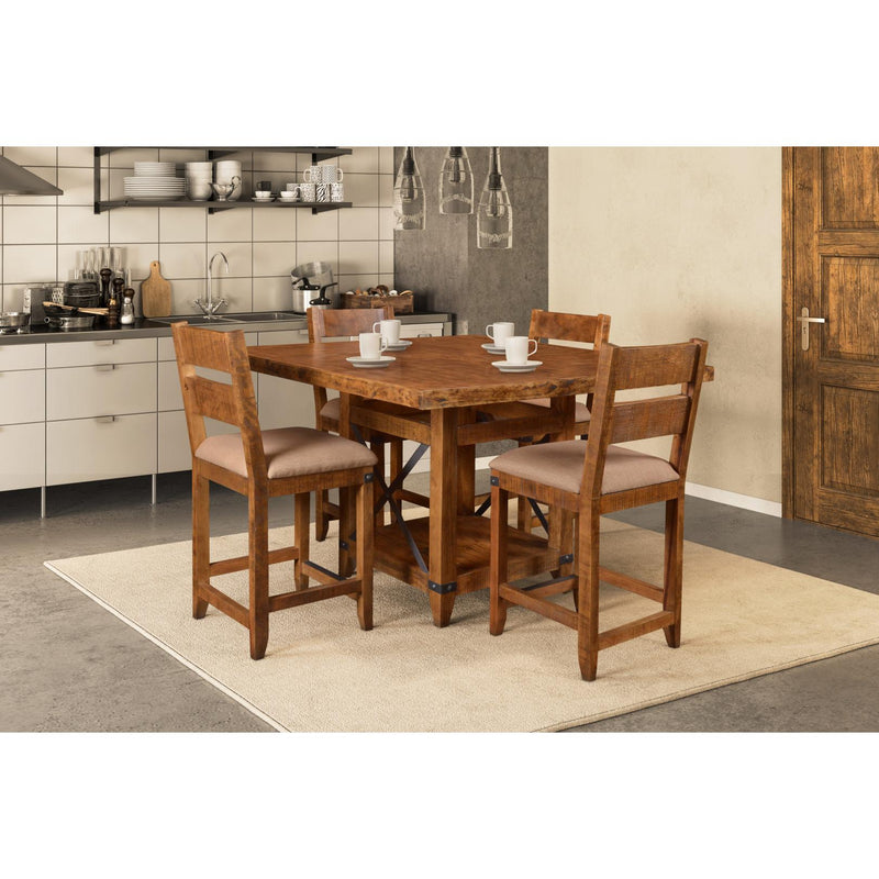 Horizon Home Furniture Square Urban Rustic Counter Height
