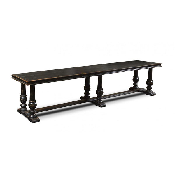 Horizon Home Furniture Old World Monaco Bench H8030-088-BLK IMAGE 1