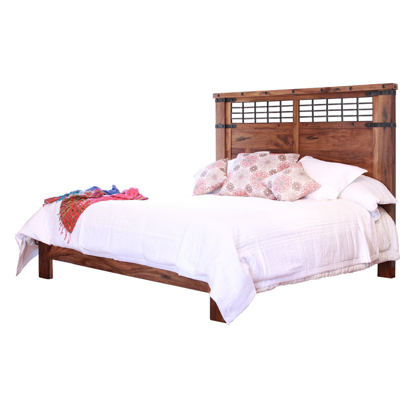 International Furniture Direct Parota Queen Platform Bed IFD866HDBD-Q1/IFD866PLTFRM-Q IMAGE 1