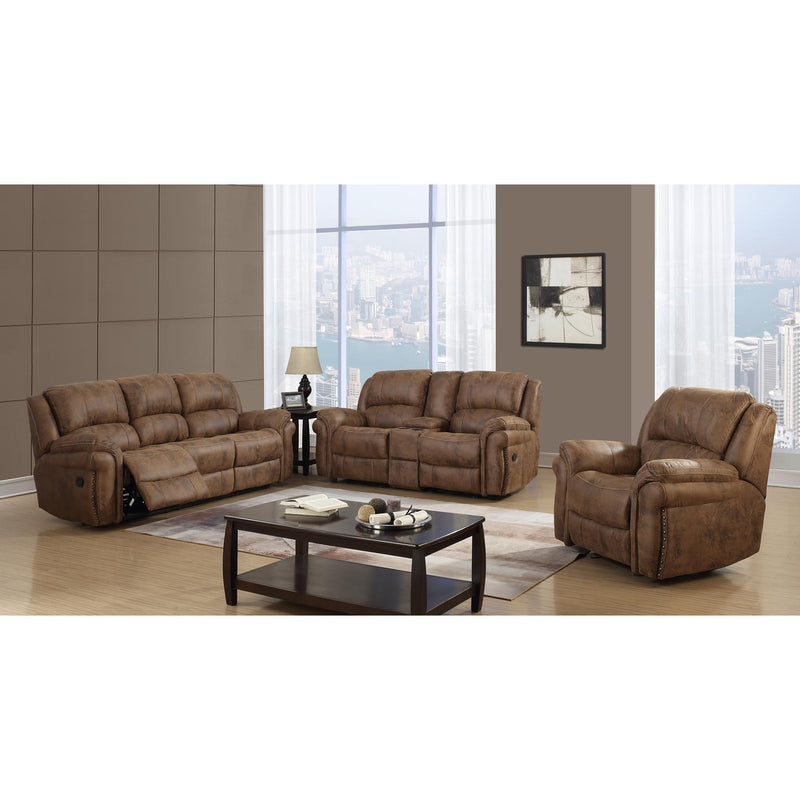 PFC Furniture Industries Reclining Fabric Loveseat U0903LS Reclining Loveseat - Saddle IMAGE 2