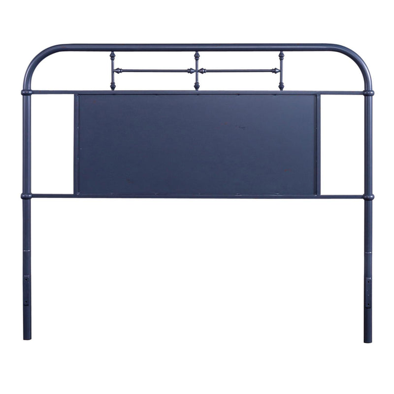  Liberty Furniture Industries Inc. Vintage 179-BR13H-N Queen Metal Headboard - Navy IMAGE 1