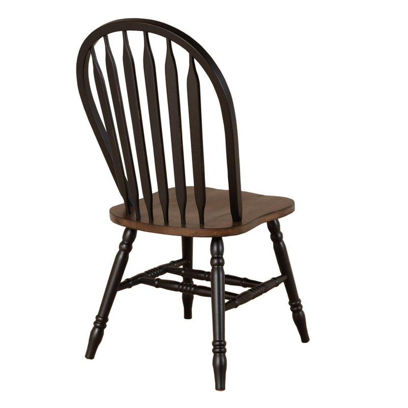  Liberty Furniture Industries Inc. Carolina Crossing 186B-C1000S Windsor Side Chair - Black IMAGE 4