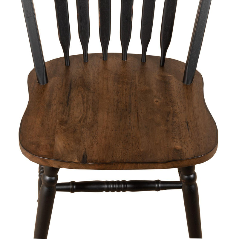  Liberty Furniture Industries Inc. Carolina Crossing 186B-C1000S Windsor Side Chair - Black IMAGE 6