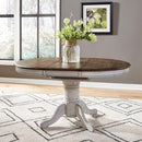  Liberty Furniture Industries Inc. Carolina Crossing 186W-CD-PED Oval Pedestal Table - White IMAGE 4