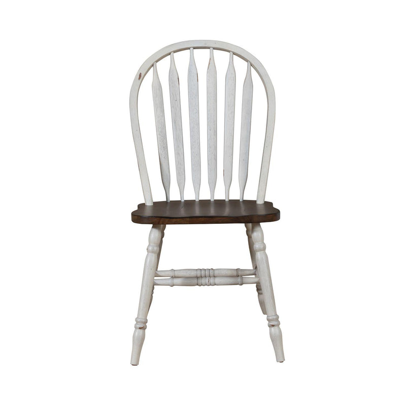  Liberty Furniture Industries Inc. Carolina Crossing 186W-C1000S Windsor Side Chair - White IMAGE 1