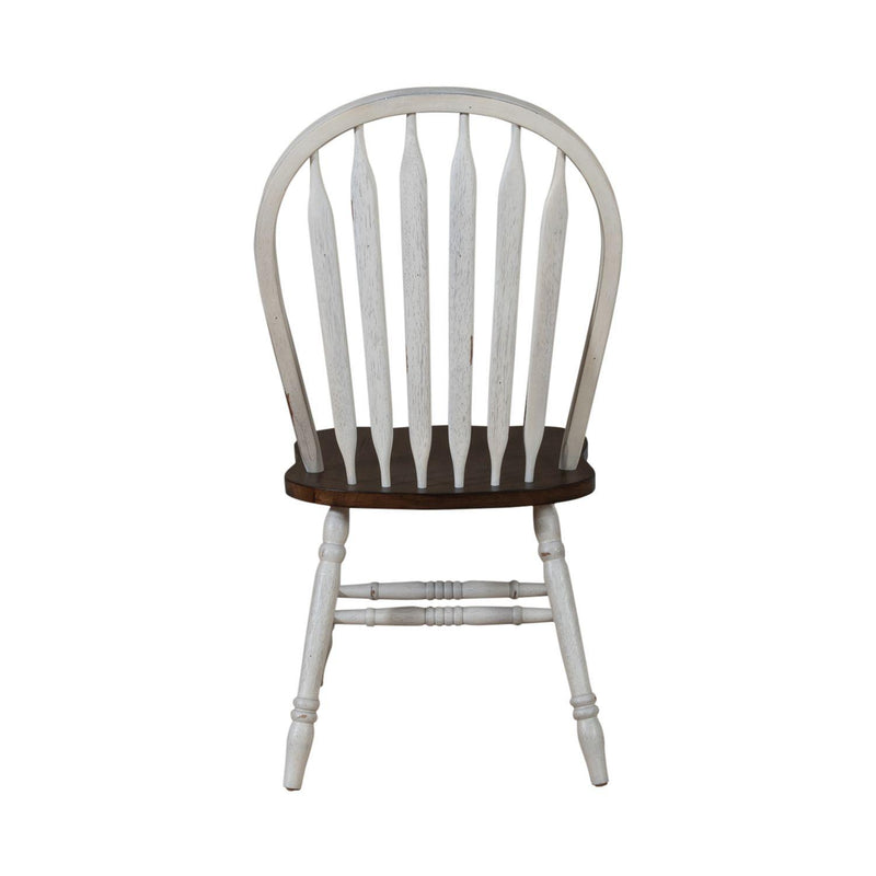  Liberty Furniture Industries Inc. Carolina Crossing 186W-C1000S Windsor Side Chair - White IMAGE 4