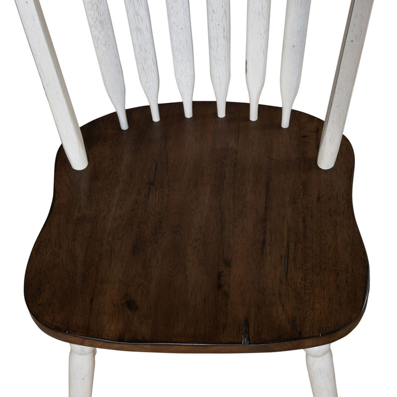  Liberty Furniture Industries Inc. Carolina Crossing 186W-C1000S Windsor Side Chair - White IMAGE 6