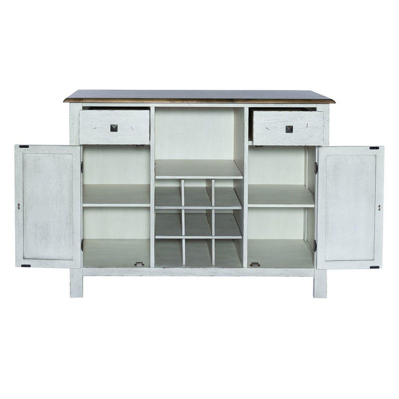  Liberty Furniture Industries Inc. Carolina Crossing 186W-SR4836 Server - White IMAGE 5