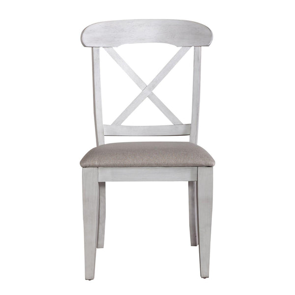  Liberty Furniture Industries Inc. Ocean Isle 303W-C3001S Upholstered X Back Side Chair IMAGE 1