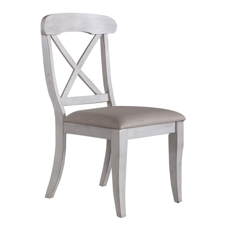  Liberty Furniture Industries Inc. Ocean Isle 303W-C3001S Upholstered X Back Side Chair IMAGE 2