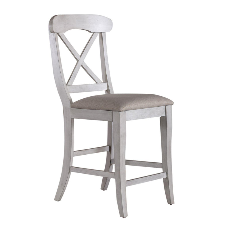  Liberty Furniture Industries Inc. Ocean Isle 303W-B300124 Upholstered X Back Counter Chair IMAGE 2
