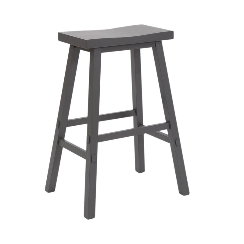  Liberty Furniture Industries Inc. Creations 38-B1824 Sawhorse Counter Stool - Gray IMAGE 2