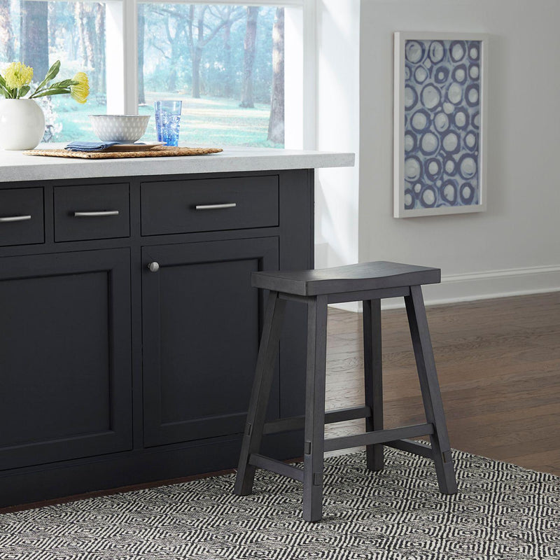  Liberty Furniture Industries Inc. Creations 38-B1824 Sawhorse Counter Stool - Slate IMAGE 6