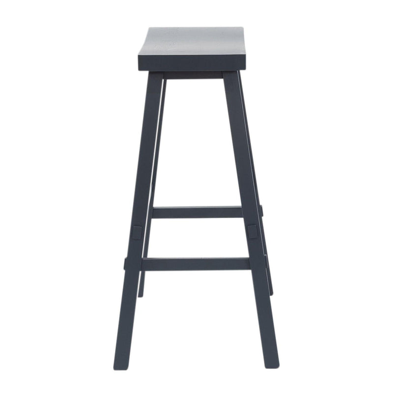  Liberty Furniture Industries Inc. Creations II 38-B1830 Sawhorse Stool - Navy IMAGE 3